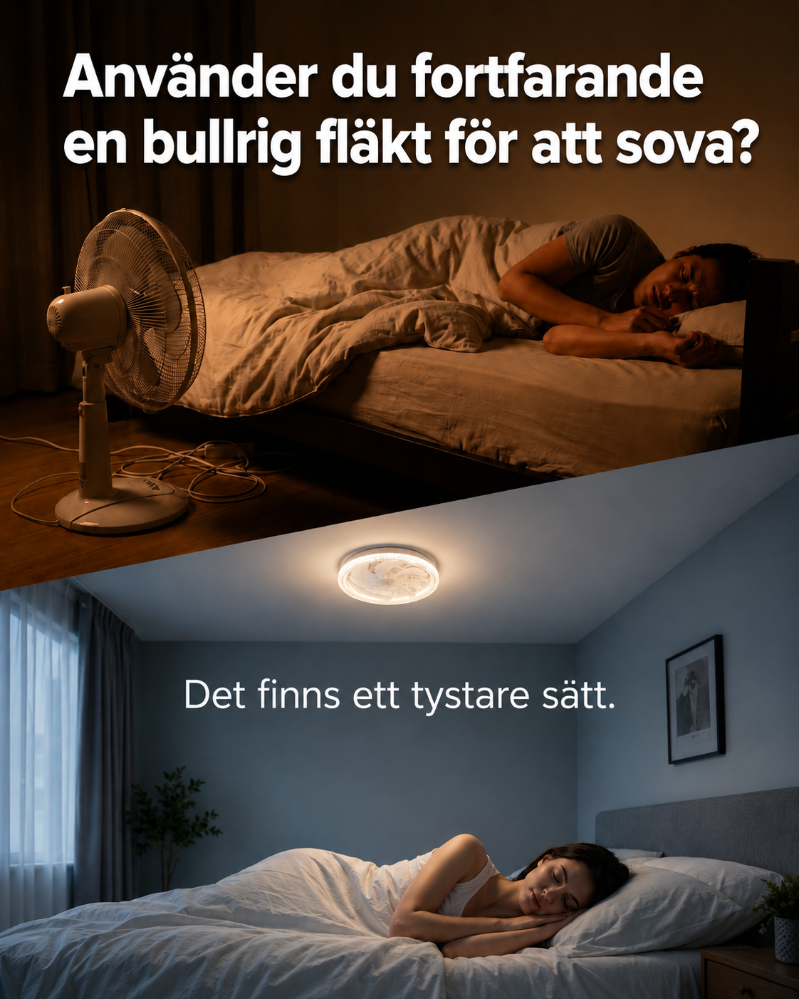 SilentBreeze AirGlow | 2-i-1 takfläkt och belysning