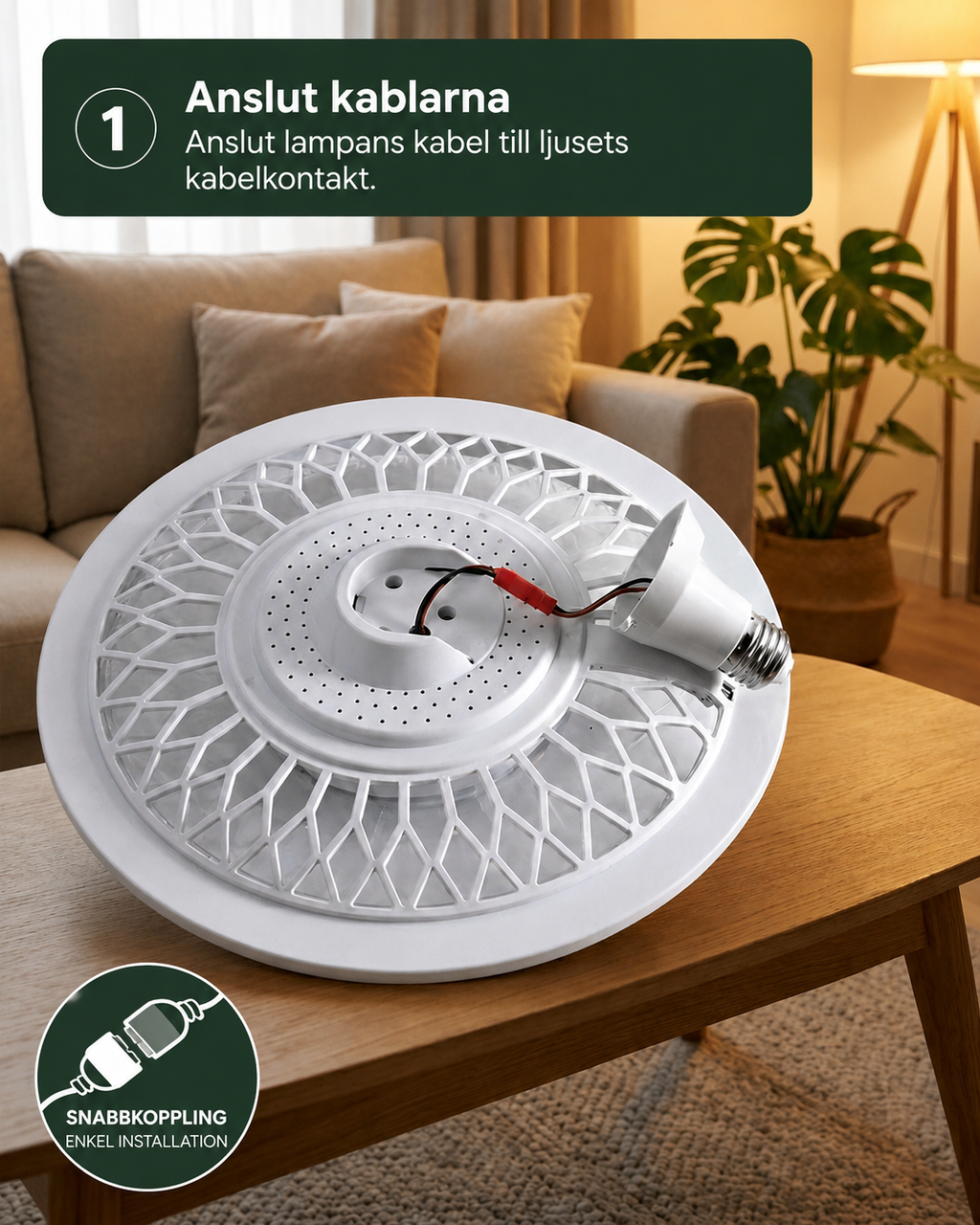 SilentBreeze AirGlow | 2-i-1 takfläkt och belysning
