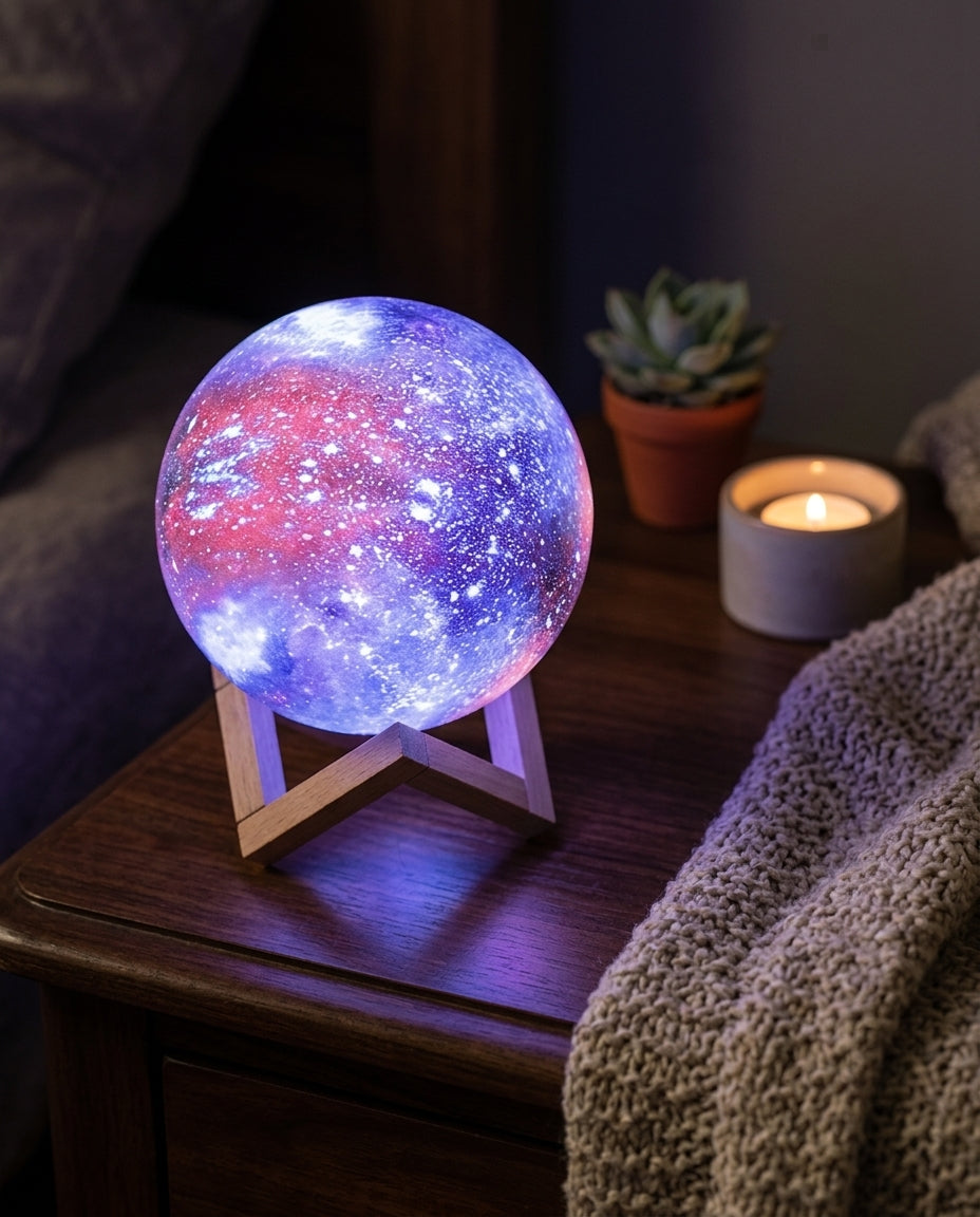 Galaxlampa med beröringskontroll | Stjärndesign nattlampa