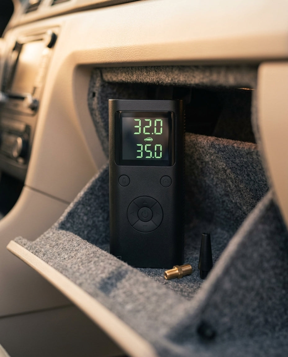 Bärbar Däckpump med Digital Display | PumpMate Go