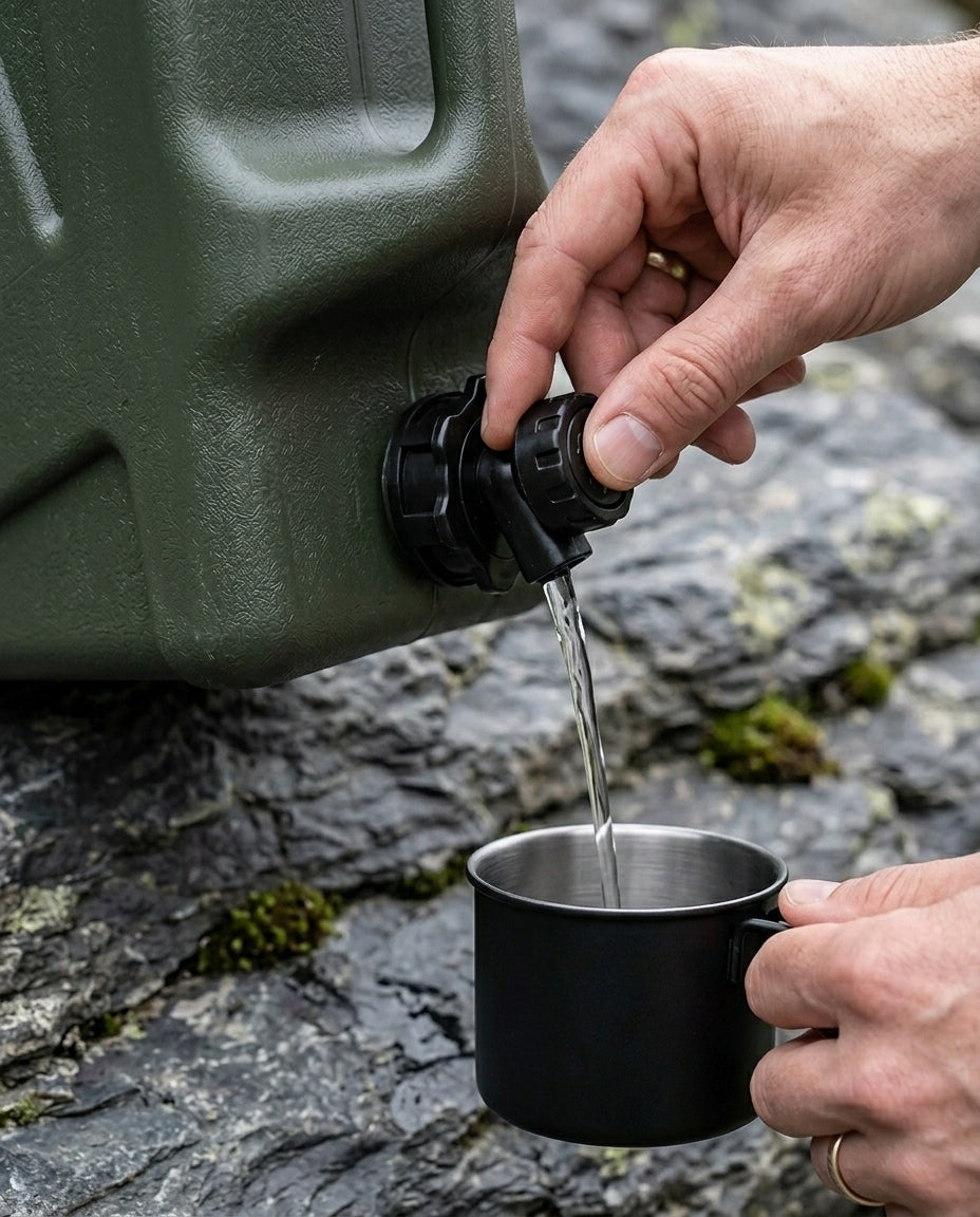 12L campingvattendunk | Bärbar dunk med tappkran