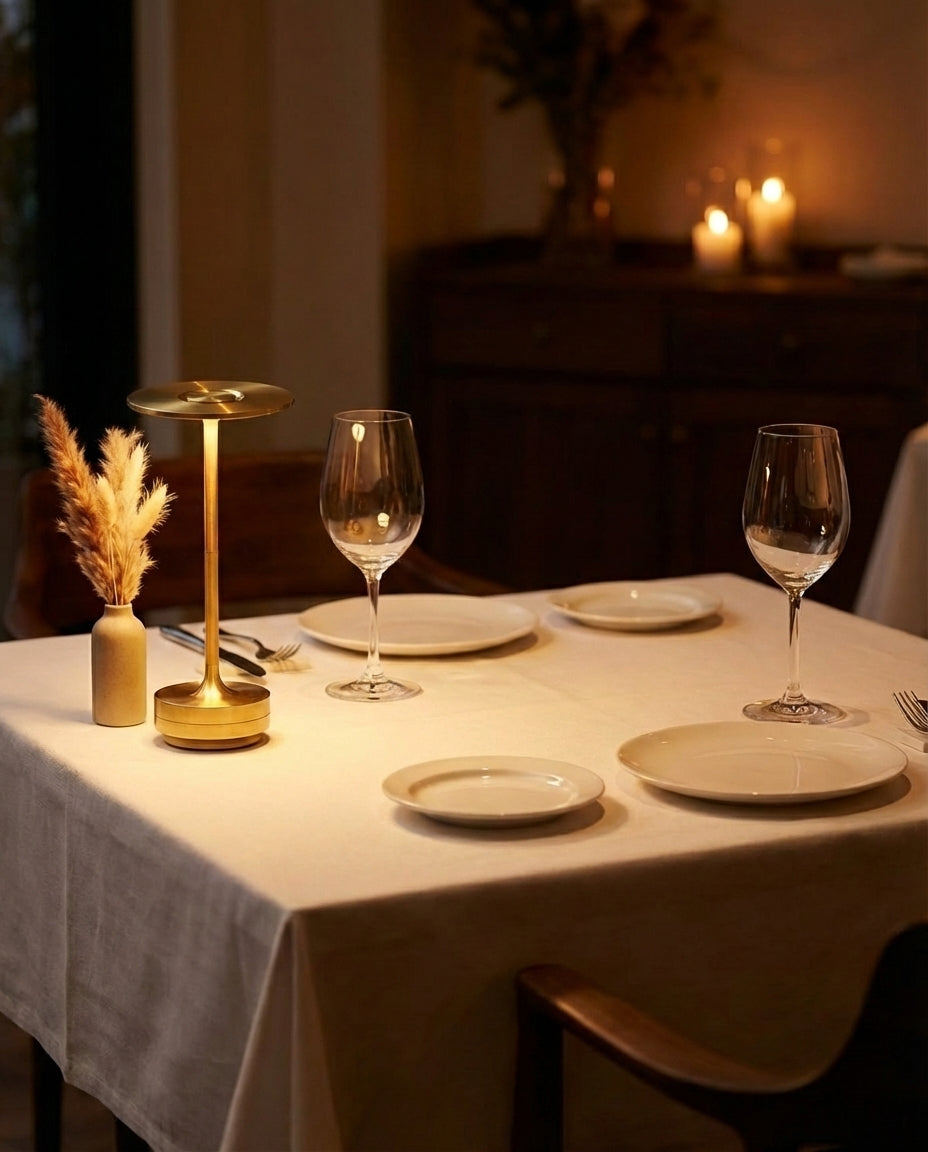 Trådlös Laddningsbar Bordslampa | Aura Glow