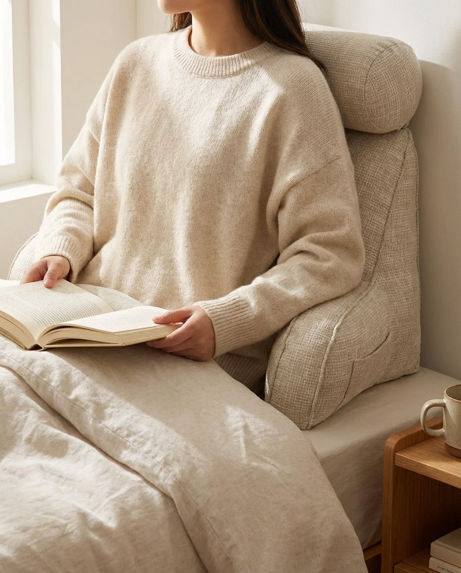 Ryggstödskudde med armstöd och nackstöd | Ergonomisk stödkudde