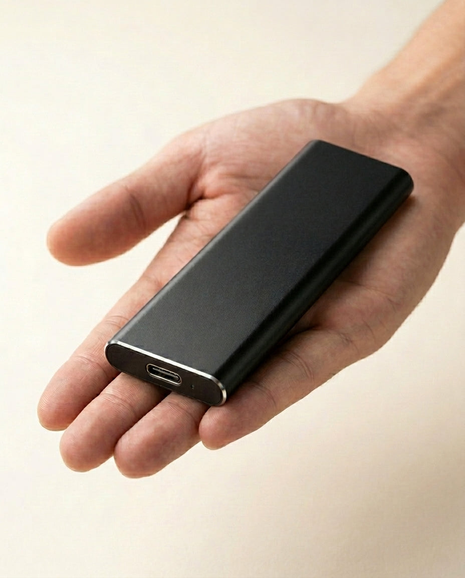 4TB Portabel SSD | SlimVault USB-C Extern Hårddisk