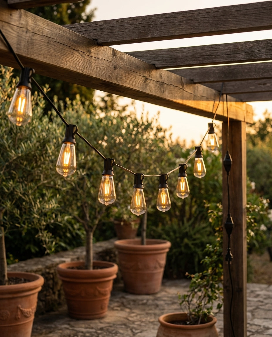 LED-ljusslinga utomhus – Vädertålig trädgård & uteplats