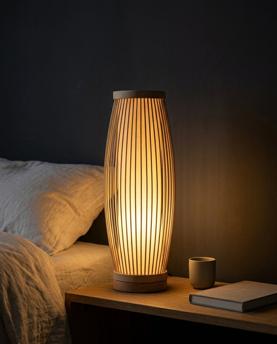Japansk bordslampa – Bambu Zen-lampa | 4 storlekar