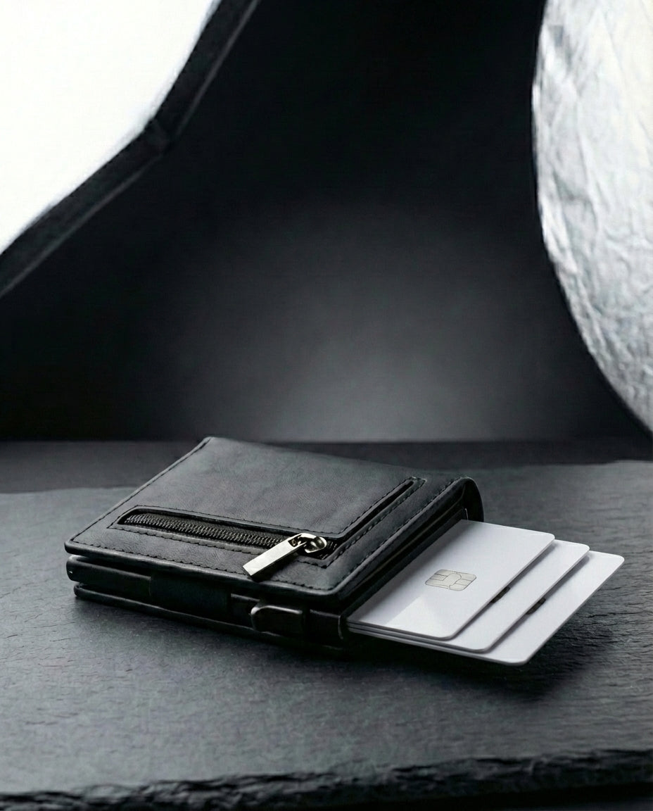 RFID-skyddad smal plånbok – SlimVault kortplånbok