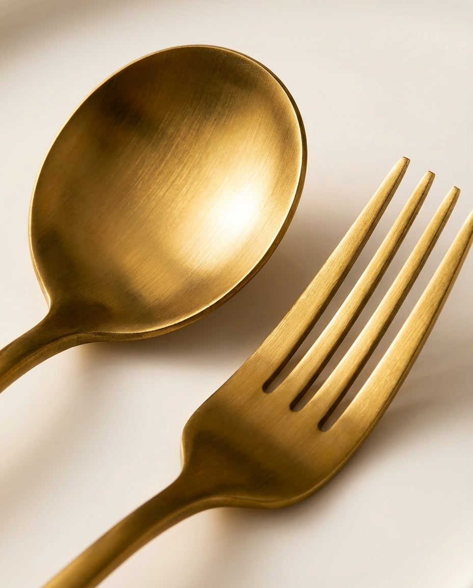 Minimalistiskt Bestick – Mattlackerat Bestick för 4–16 Pers