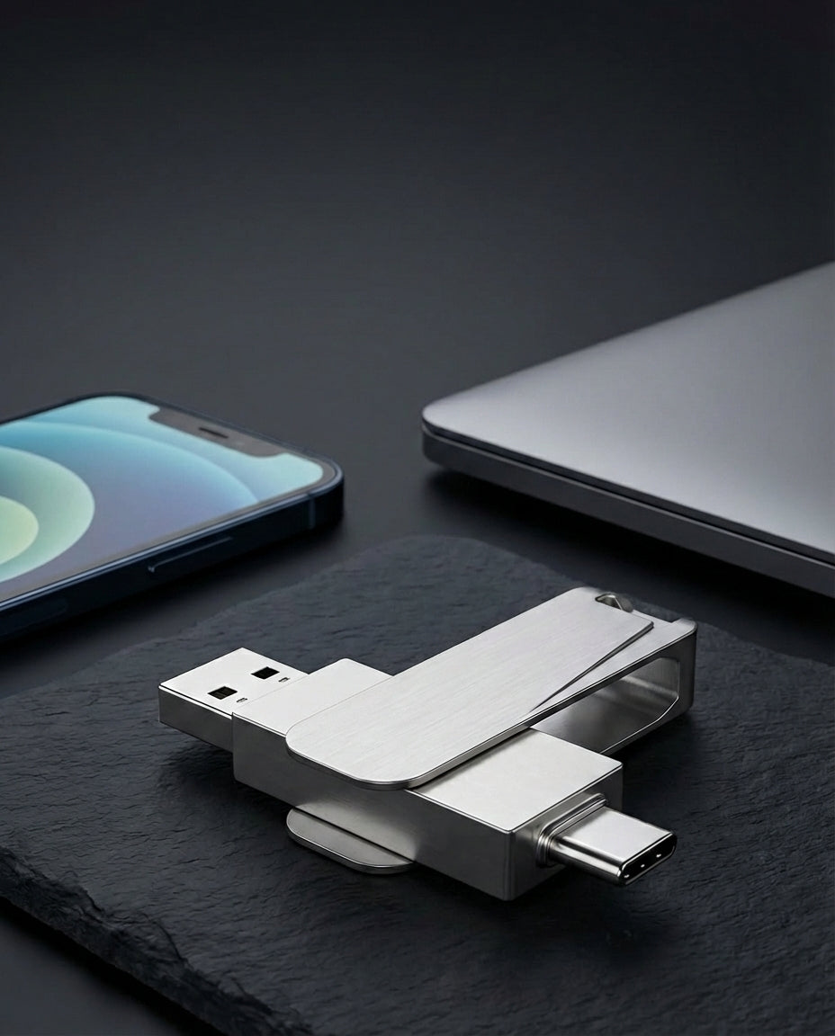 VaultDrive SwiftVault | USB-minne — USB-C & USB-A