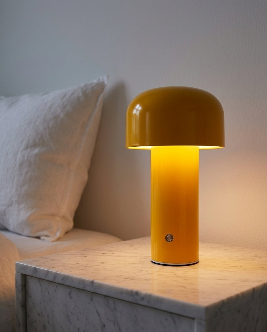 Svamplampa | Uppladdningsbar LED-touch-lampa för skrivbord