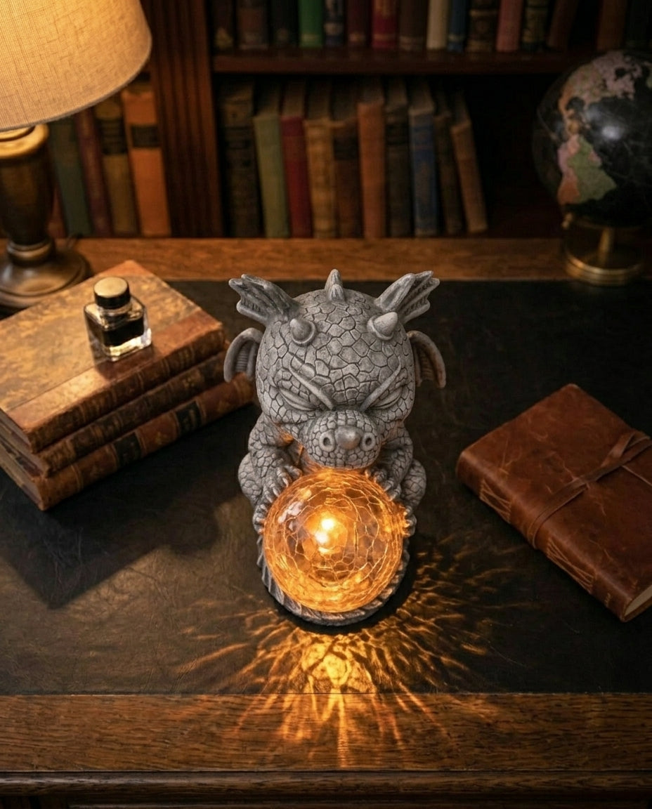 Dragon Orb LED-bordslampa – Varmt sken för hem & kontor