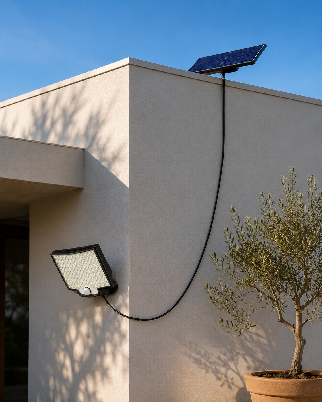 Solardrivet Rörelsesensorljus Utomhus | 106 LED 3000lm