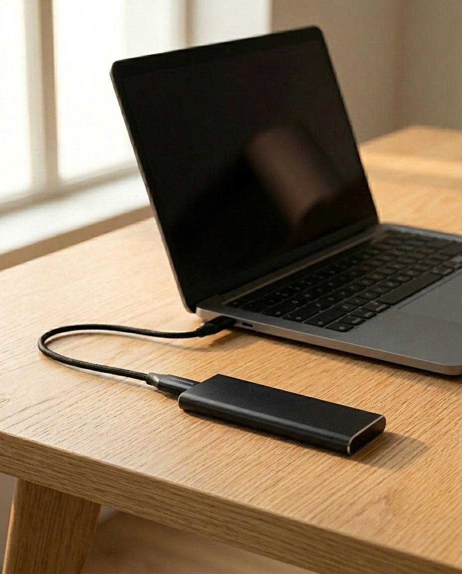 4TB Portabel SSD | SlimVault USB-C Extern Hårddisk