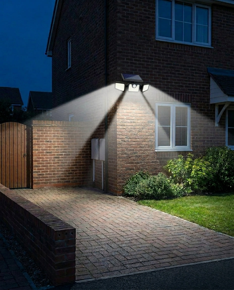 SentryBeam solcellsdriven säkerhetslampa