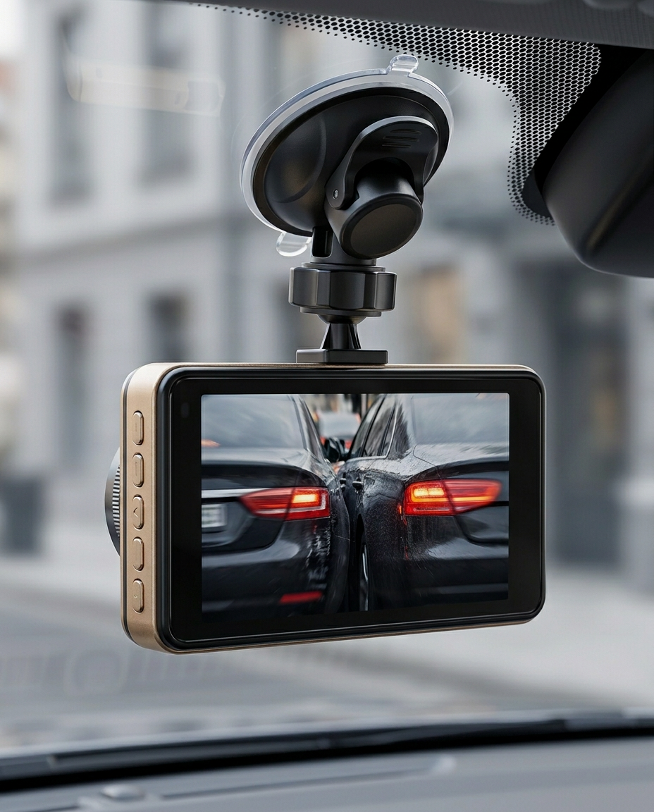 Dual-Dashcam Fram & Bak 1080P | Mörkerseende, G-Sensor