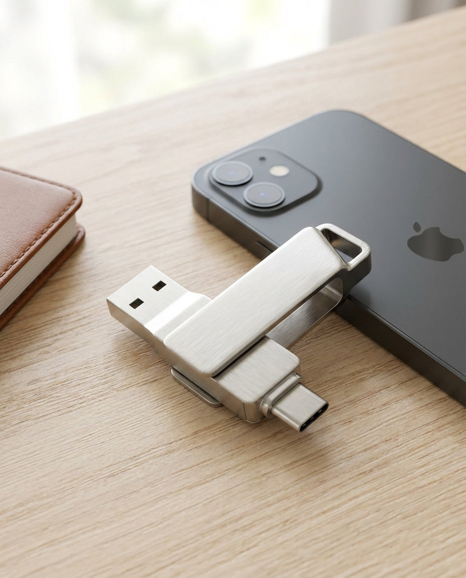 VaultDrive SwiftVault | USB-minne — USB-C & USB-A