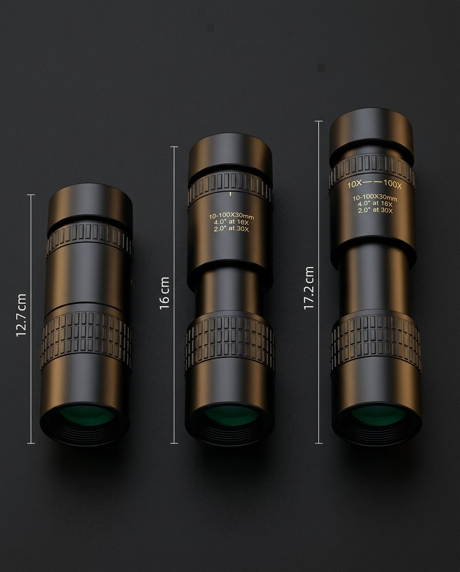 Zoommonokular | Mörkerseende & Stativ | Titan