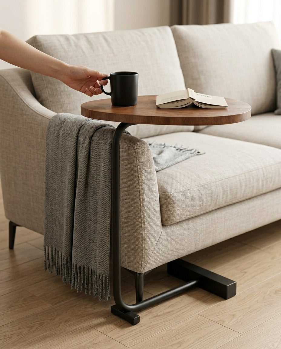 Kompakt sidobord för vardagsrum | Slimline Arc