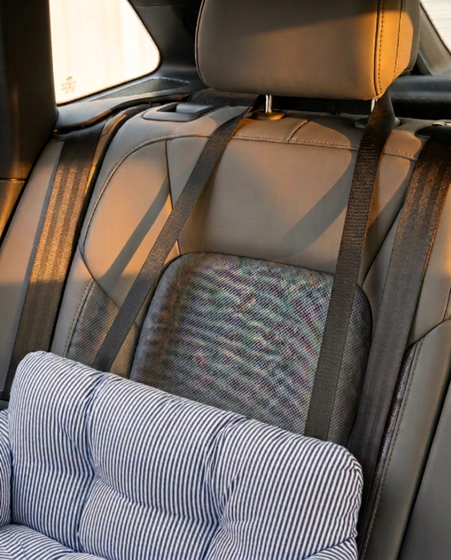 Hundbilsäng | Cosy Ride Bolster – Säker & maskintvättbar
