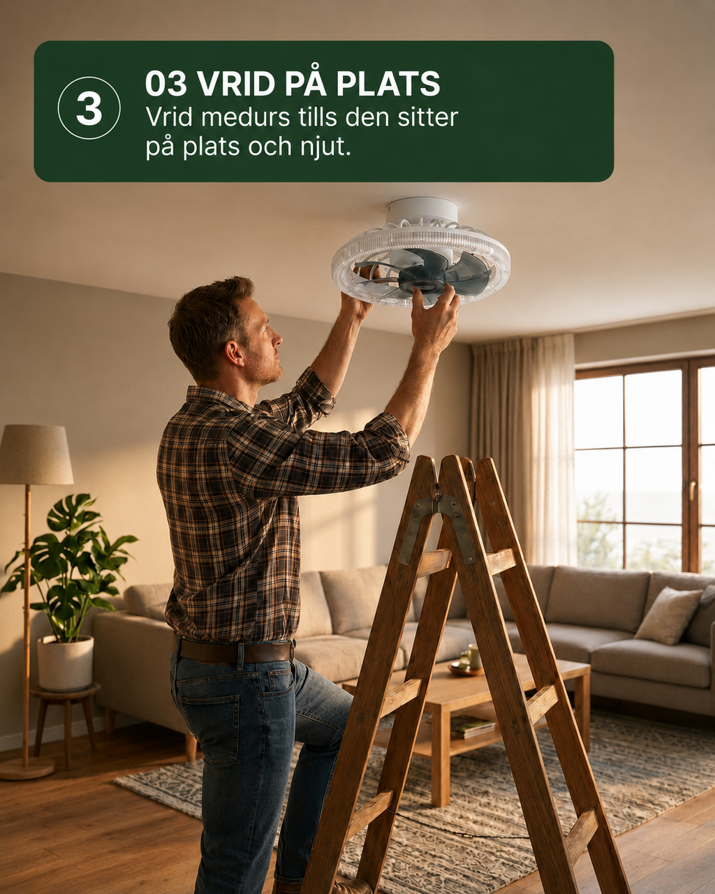 SilentBreeze AirGlow | 2-i-1 takfläkt och belysning