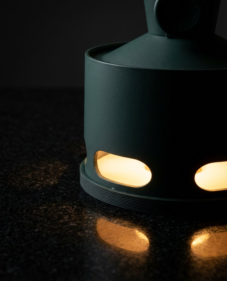 Uppladdningsbar Vintage LED-lykta – WickGlow | USB-C