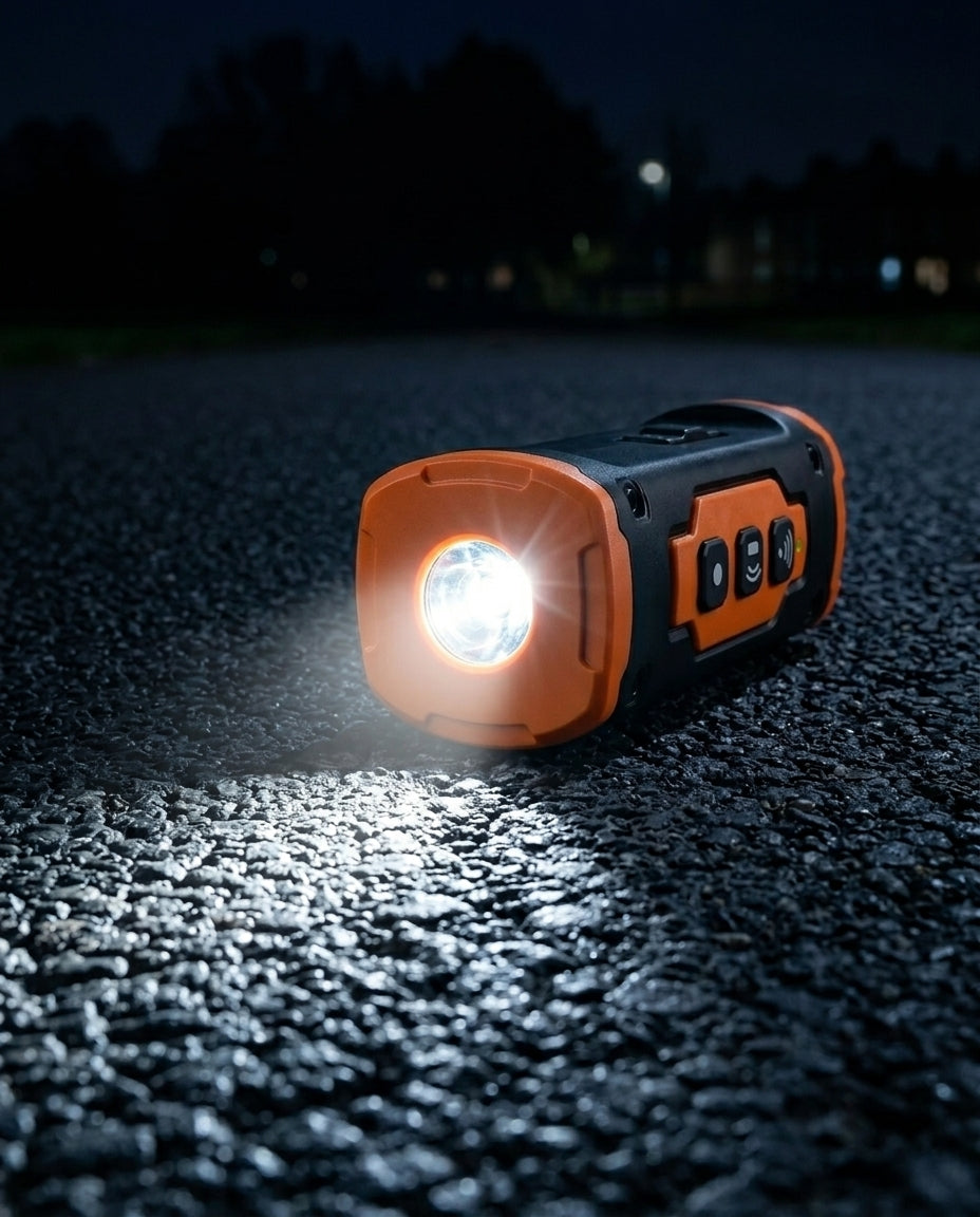 Ultraljudsenhet mot skällande – uppladdningsbar med LED-ficklampa