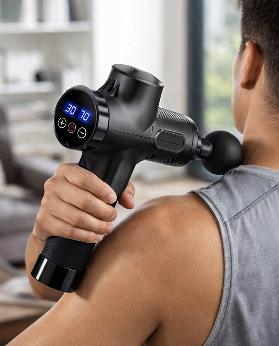Massagepistol 6 tillbehör | Djup muskelavslappning