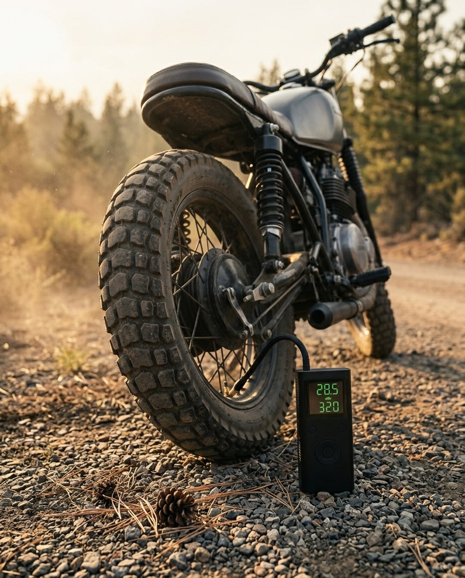 Bärbar Däckpump med Digital Display | PumpMate Go