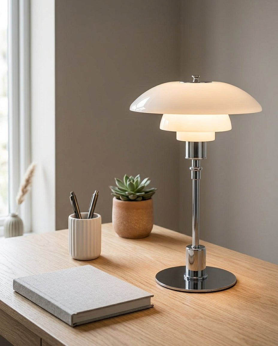 LED-bordslampa – Skandinavisk design | Järn & glas