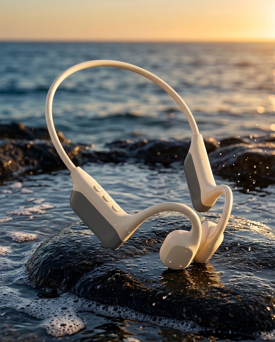 Vattentäta simhörlurar | 32GB MP3 Bluetooth IPX8