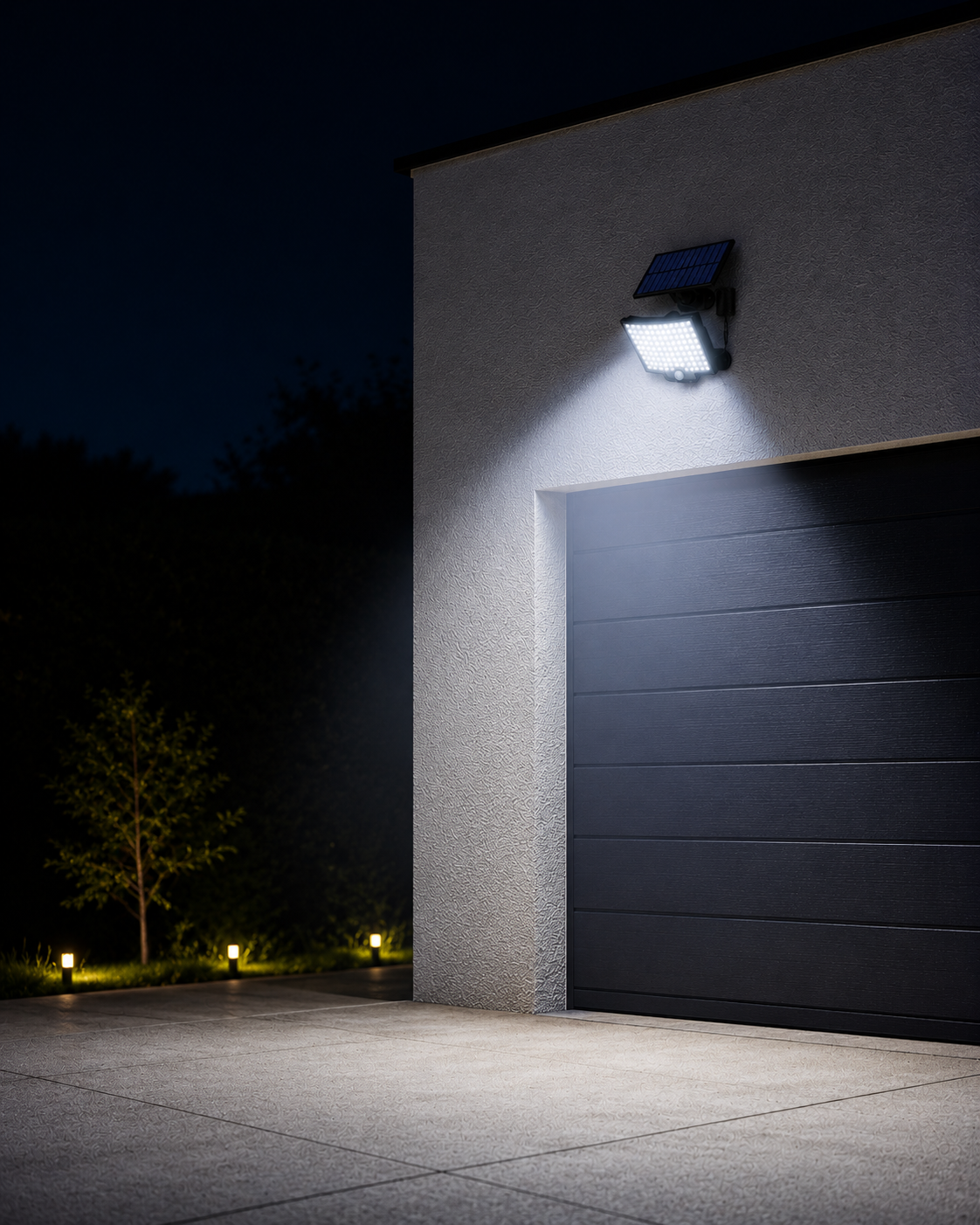 Solardrivet Rörelsesensorljus Utomhus | 106 LED 3000lm