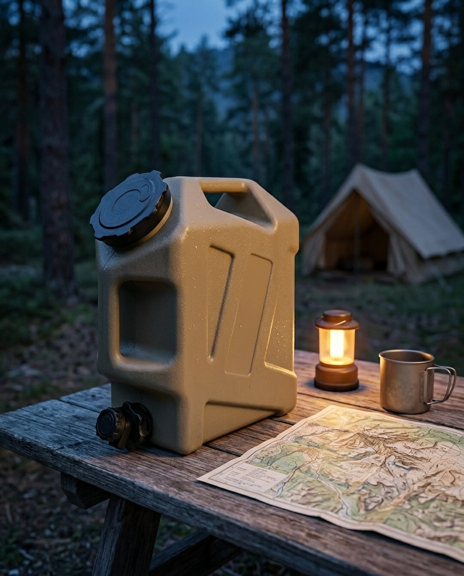 12L campingvattendunk | Bärbar dunk med tappkran