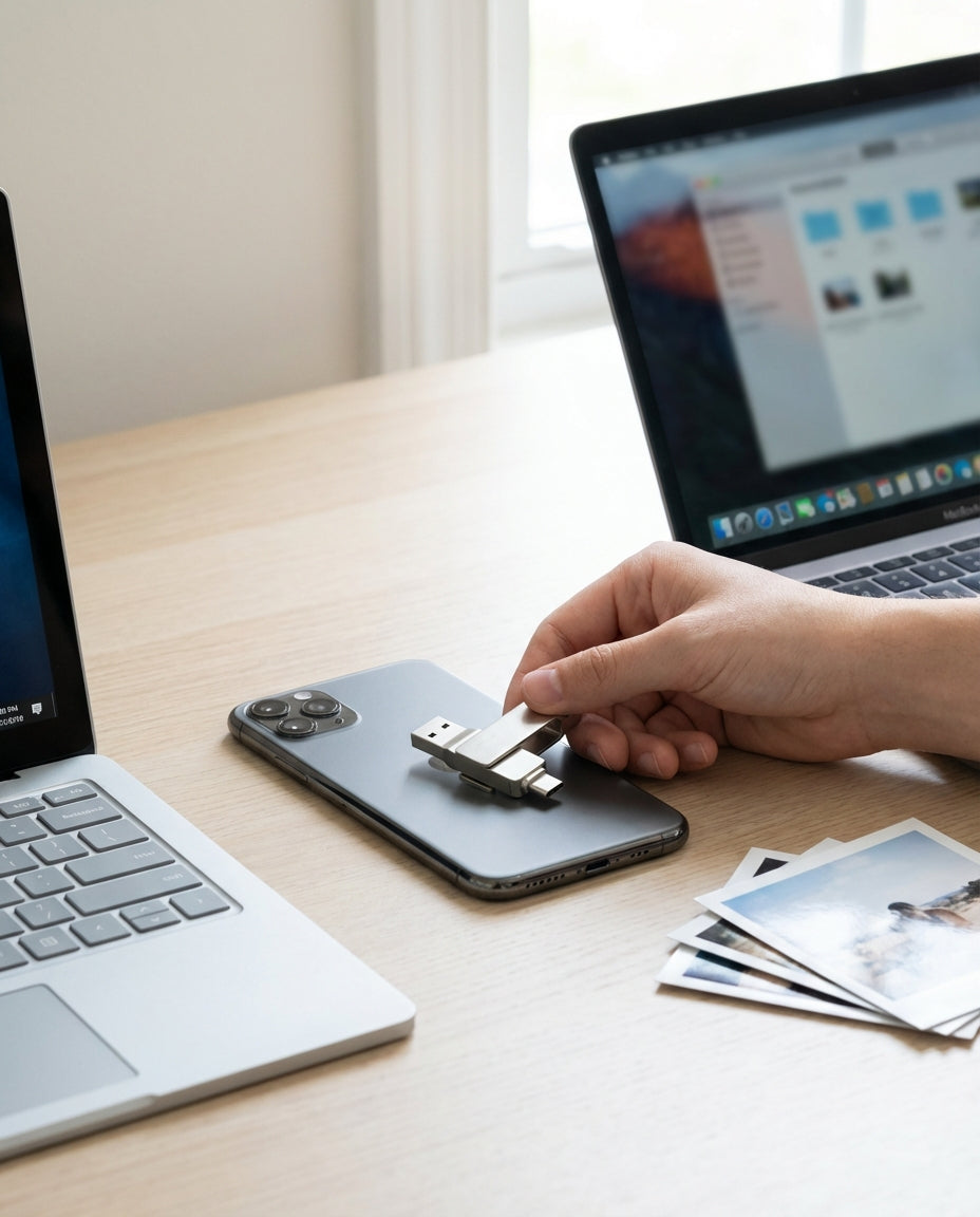 VaultDrive SwiftVault | USB-minne — USB-C & USB-A