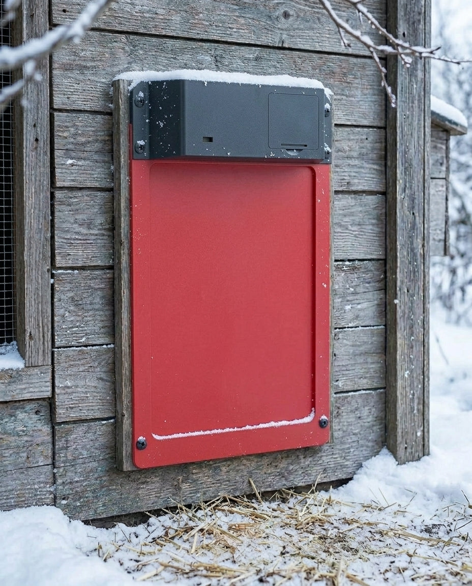 Automatisk hönslucka | Ljussensor, vädertålig