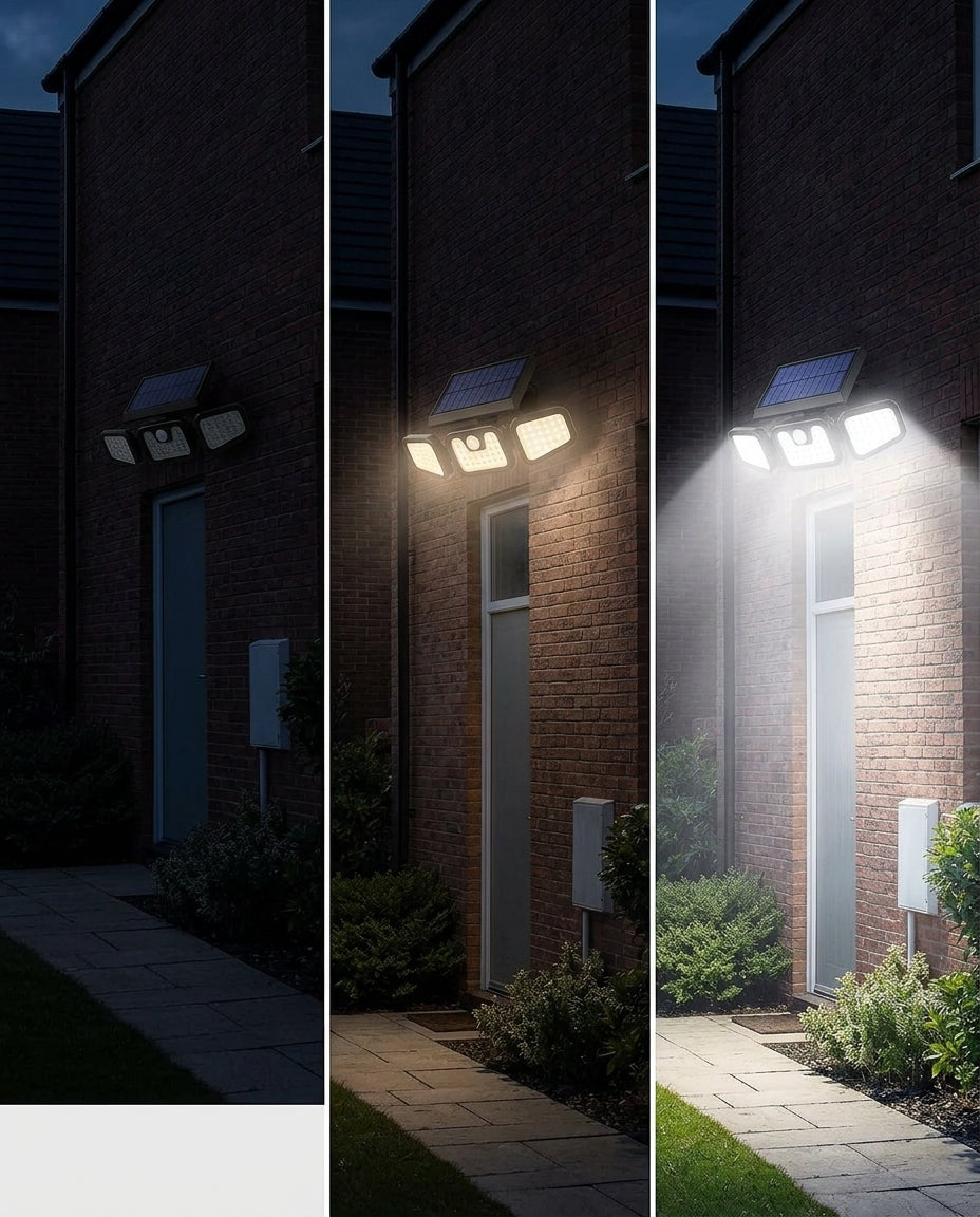 SentryBeam solcellsdriven säkerhetslampa