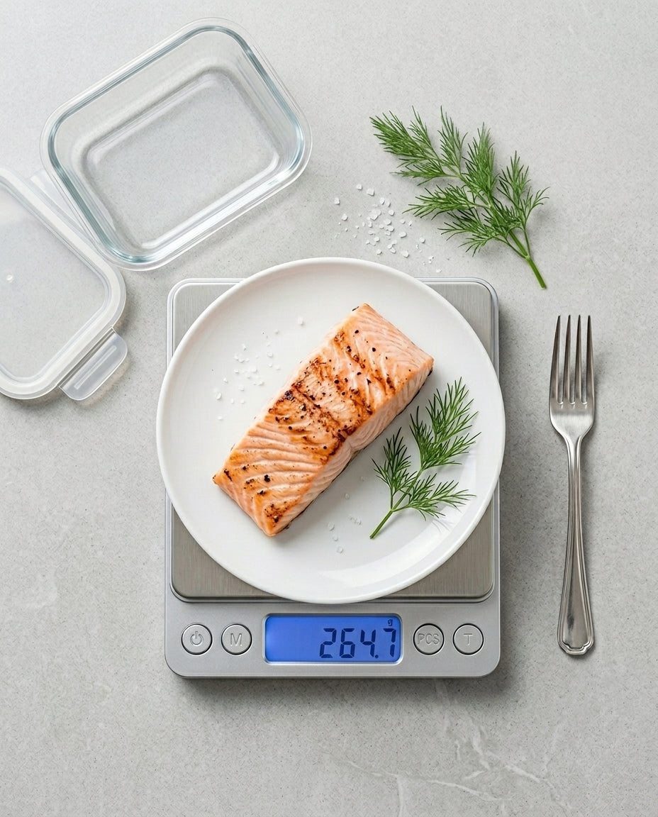 Digital köksvåg | Rostfritt stål | 0,1g–3kg