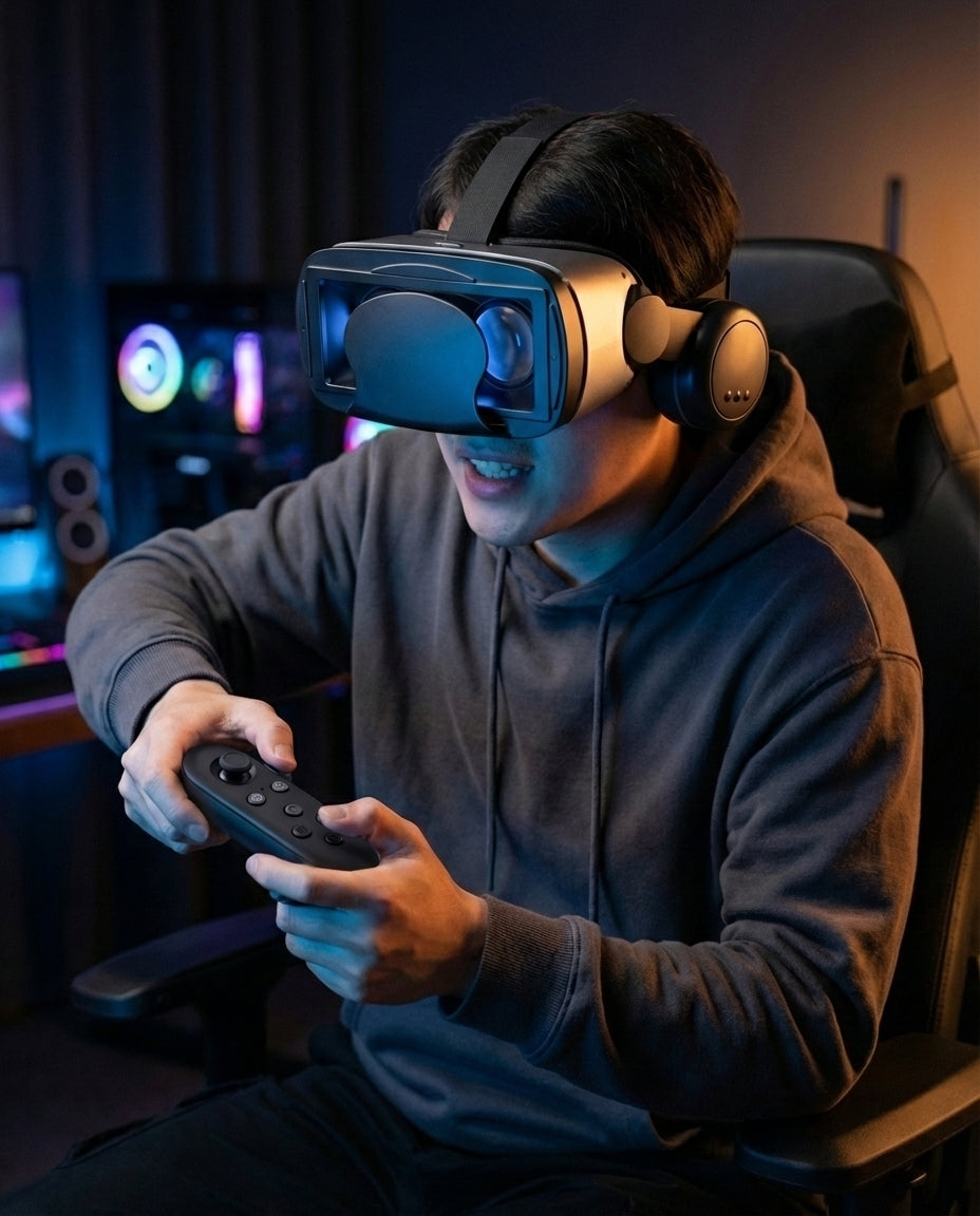 VR-headset med inbyggda hörlurar | ImmersaView Pro