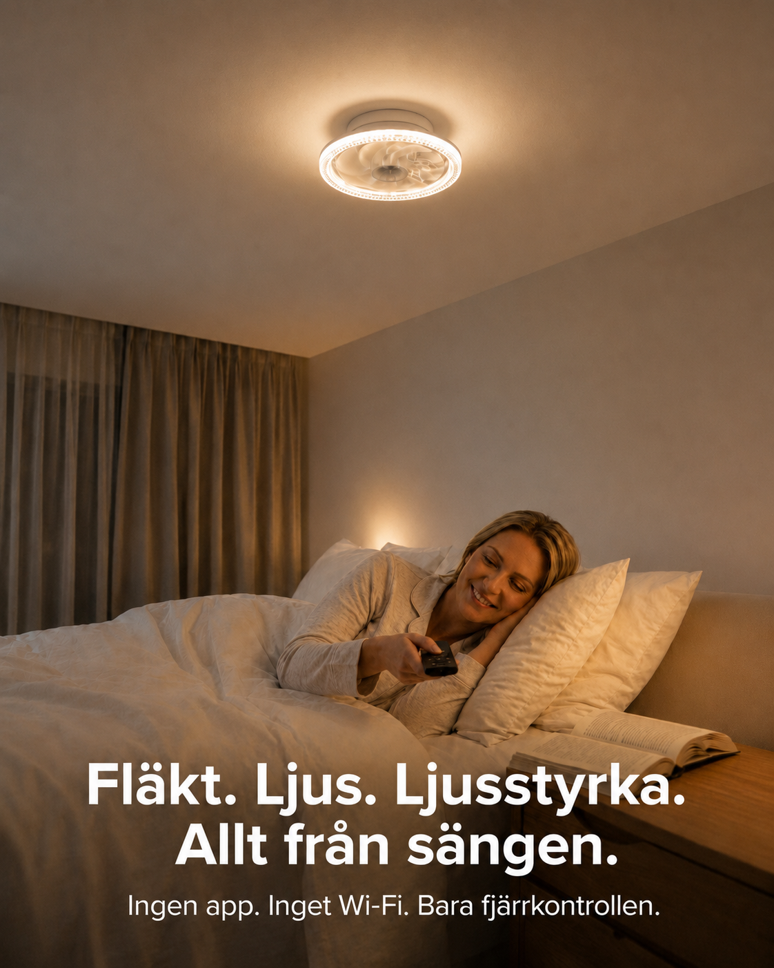 SilentBreeze AirGlow | 2-i-1 takfläkt och belysning