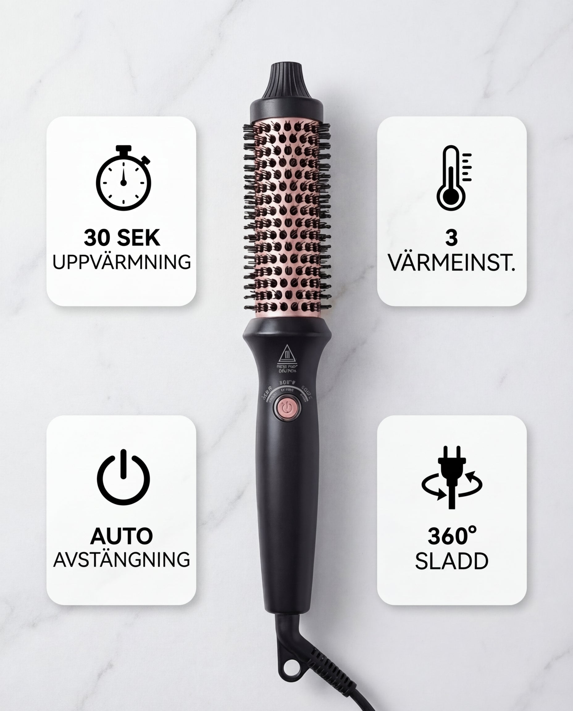 BlowoutPro | 3-i-1 Termisk Stylingborste
