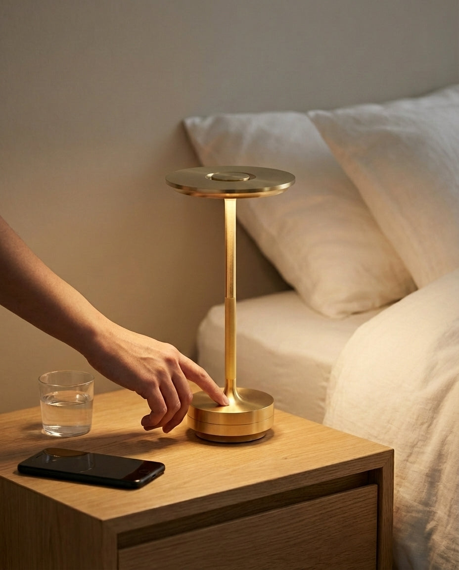 Trådlös Laddningsbar Bordslampa | Aura Glow