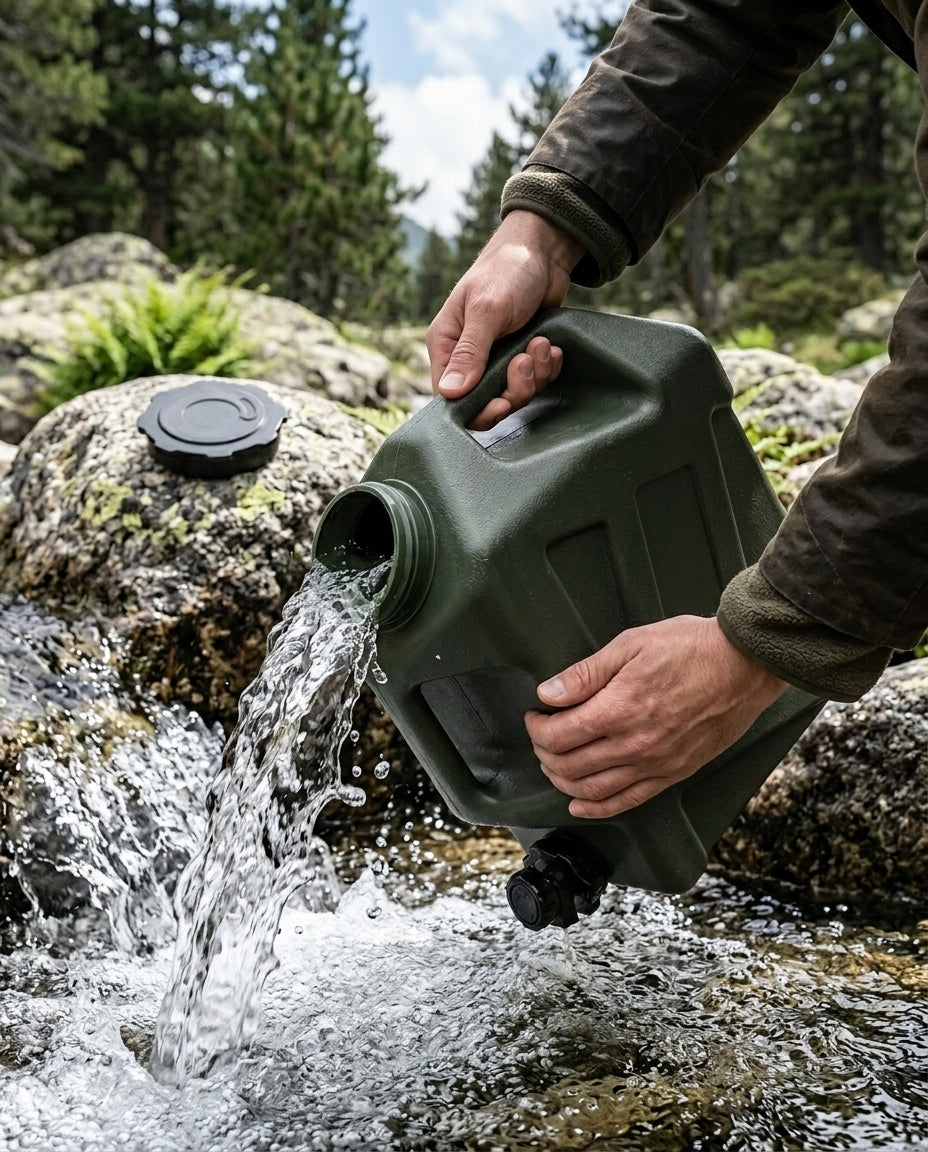 12L campingvattendunk | Bärbar dunk med tappkran