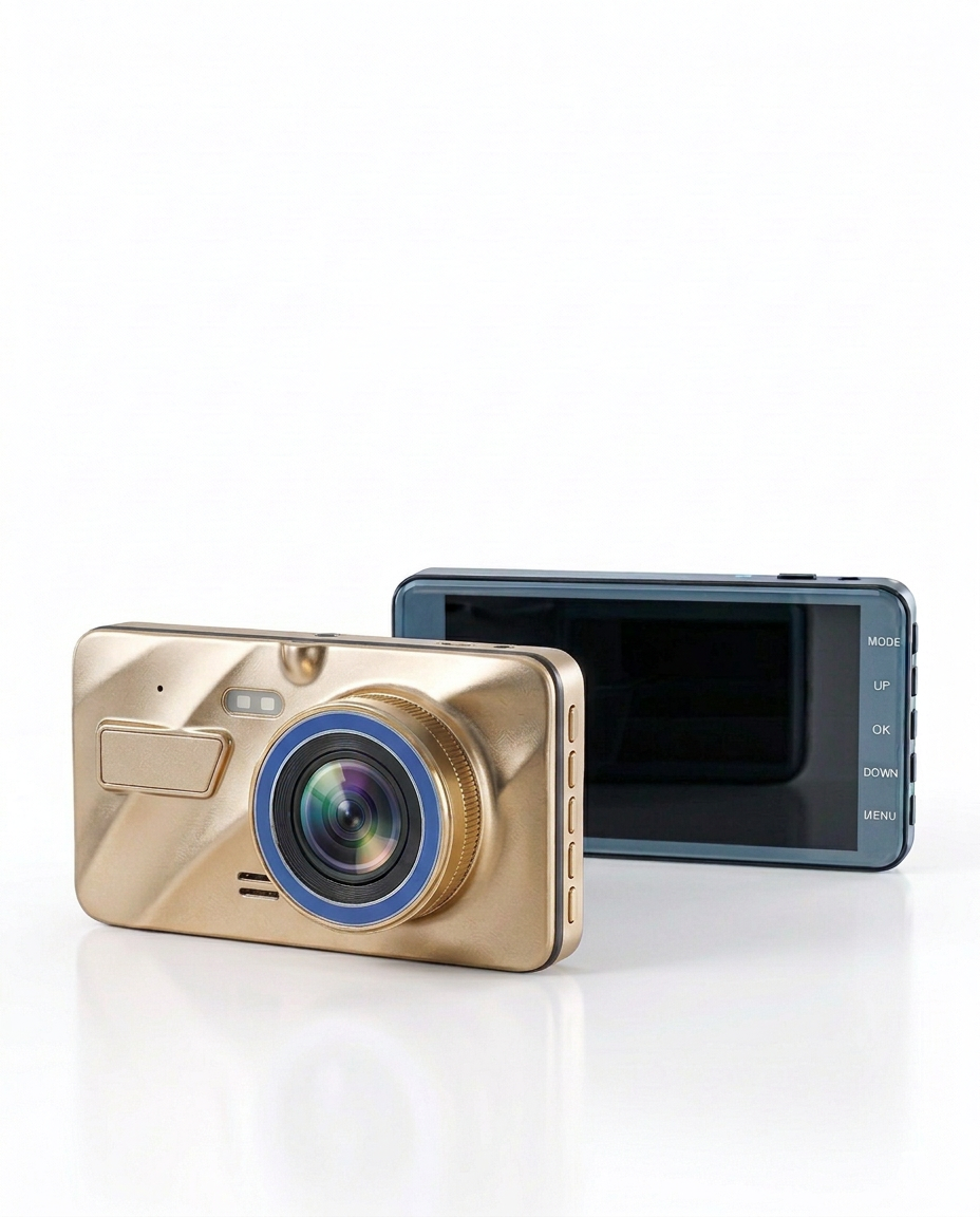 Dual-Dashcam Fram & Bak 1080P | Mörkerseende, G-Sensor