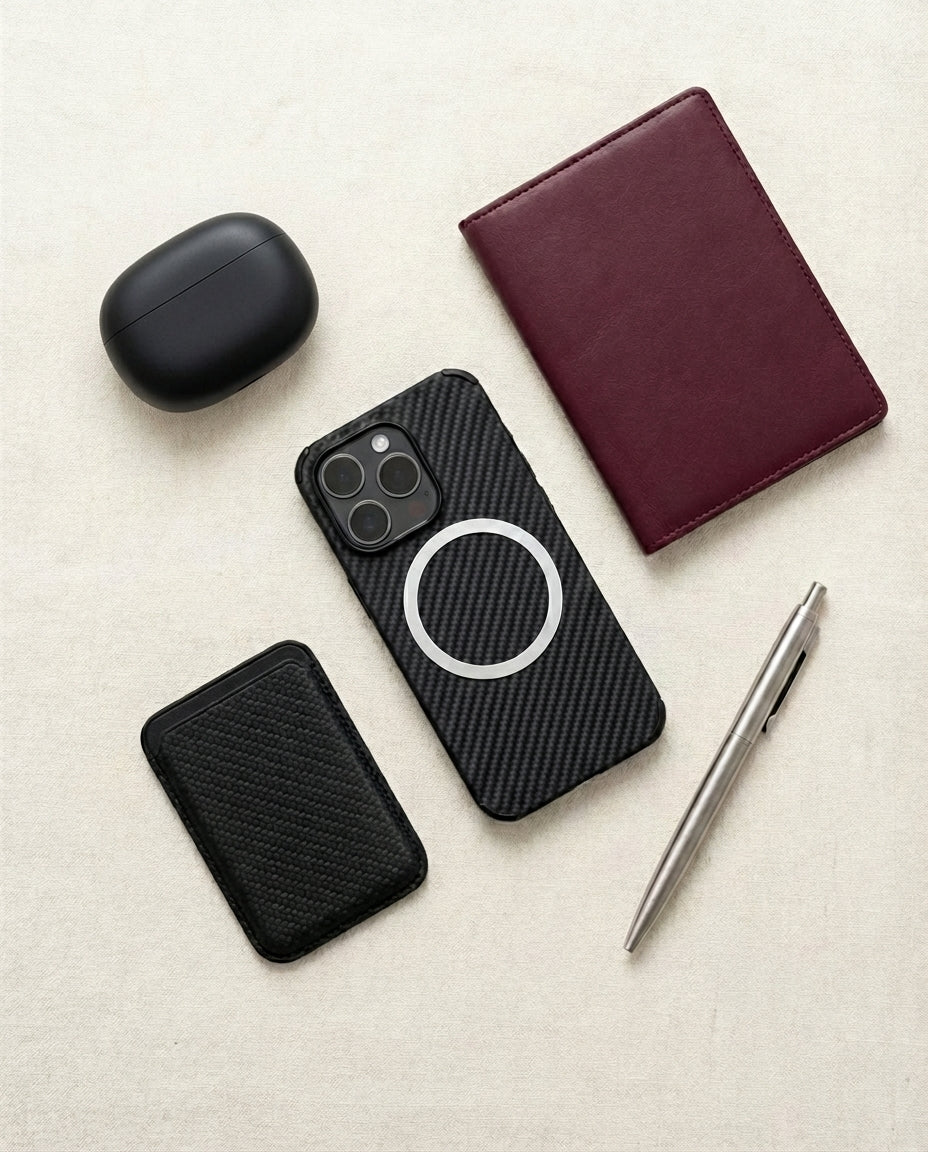 MagSafe plånboksfodral | CarbonShield Folio