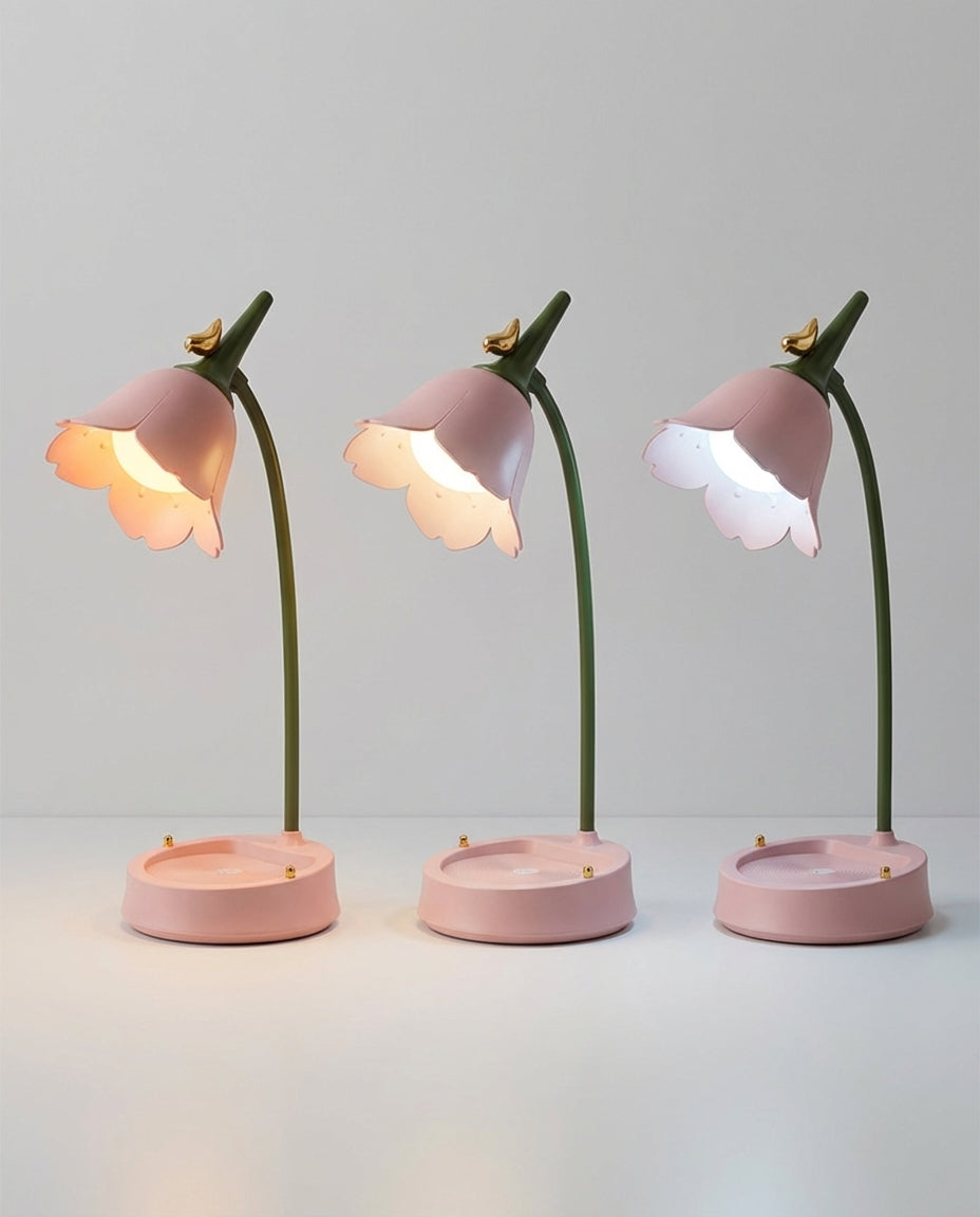 Blomformad bordslampa | BloomGlow – Touch & Dimbar LED