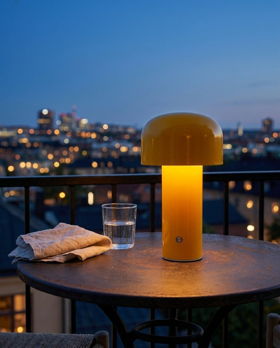 Svamplampa | Uppladdningsbar LED-touch-lampa för skrivbord