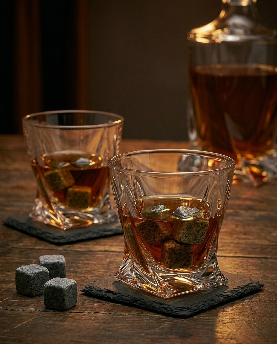 Kristallwhisky-Set | Karaff och Glas – Presentförpackning
