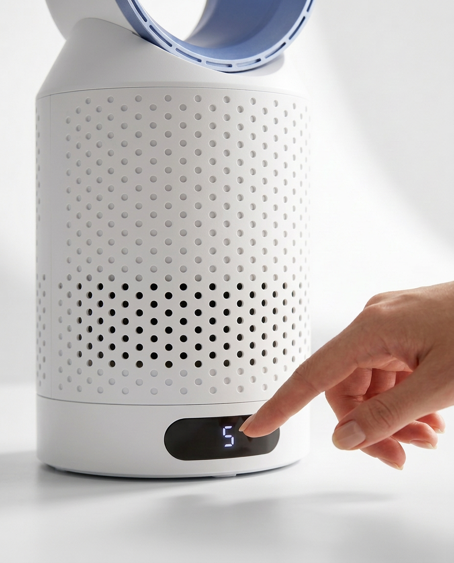 3-i-1 Luftkylare & Luftrenare med Oscillation | ClearFlow