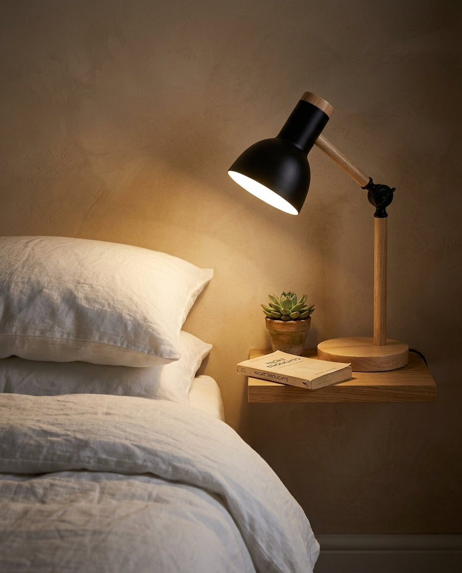 Nordisk LED-skrivbordslampa – Justerbar arm & beröringsdimmer