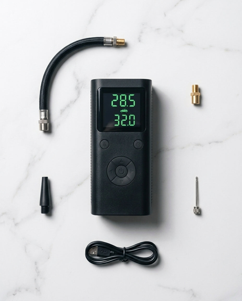 Bärbar Däckpump med Digital Display | PumpMate Go