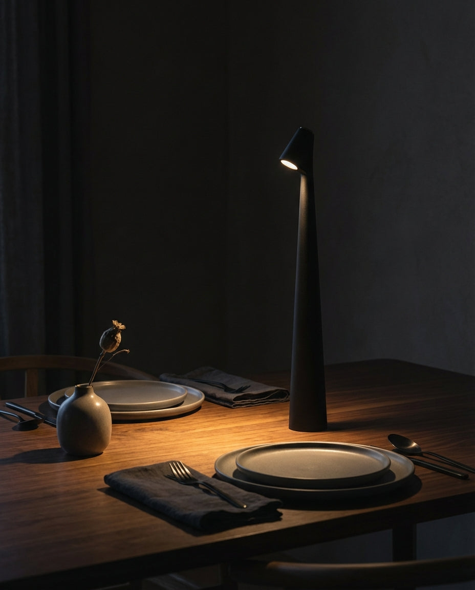 Trådlös LED-bordslampa | Nordisk design | Touch-dimmer